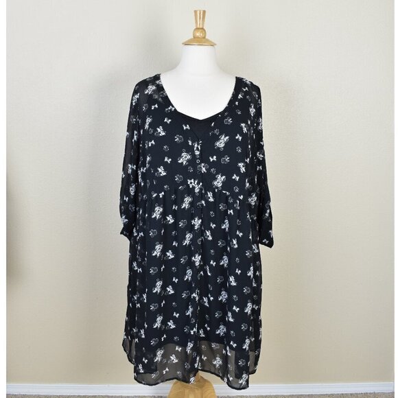 Torrid Disney Minnie Mouse Shirt Dress 5 - Picture 1 of 9